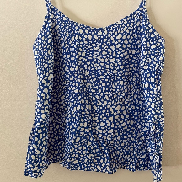 ASOS Style Cheat cami top in cobalt blue spot - Picture 3 of 4